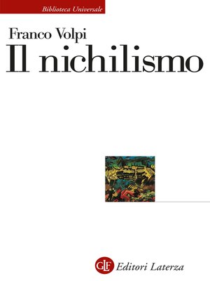 cover image of Il nichilismo